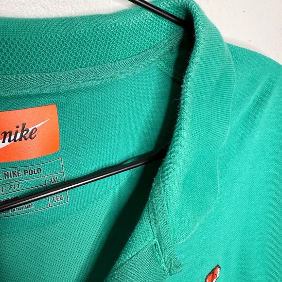 Nike Tiger Woods Frank Polo Shirt Mens XXL Neptune Green Masters Golf - Picture 8 of 10